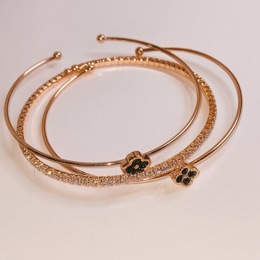 7‎ Charming Sisters “Chatterbox” Bracelet Set – Rose Gold Tone – New with Tags